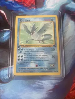 1999 Pokemon TCG 1st First Edition Fossil ARTICUNO Rare 17/62 Vintage Card - Image 1