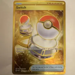 Pokemon Switch 206/165 SV: Scarlet & Violet 151 Secret Hyper Rare Holo Card - Image 1