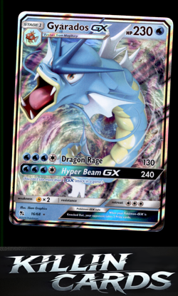 Gyarados GX 16/68 Pokemon Ultra Rare Hidden Fates Card NM - Image 1