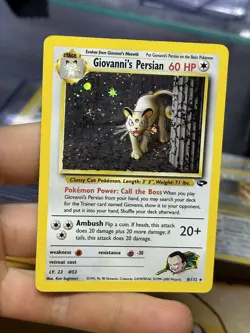 Giovanni's Persian 8/132 Brock's Rhydon Gym 2000 Vintage Pokemon Card Lot WOTC - Image 3