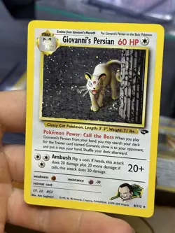 Giovanni's Persian 8/132 Brock's Rhydon Gym 2000 Vintage Pokemon Card Lot WOTC - Image 4