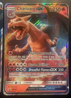 Charizard JUMBO Oversized Card Lot of 3x - HP/DMG – 11/106, SM60, SM195 - Image 5