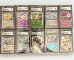 Pokemon AGS CGC Graded Lot of 10 Slabs Cards Japanese English Umbreon Eevee - Image 1