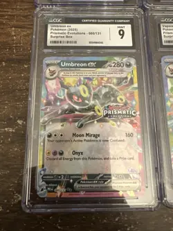 Pokemon AGS CGC Graded Lot of 10 Slabs Cards Japanese English Umbreon Eevee - Image 2