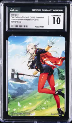 2020 FIRE EMBLEM CIPHER MARKER PROMO CARD EDELGARD CGC 10 GEM MINT - Image 1