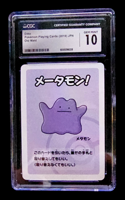 2019 Ditto Old Maid Japanese Pokemon Playing Card CGC Gem Mint 10 - Image 1