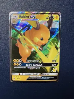 Raichu GX 20/68 Ultra Rare Holo Hidden Fates Pokemon Card NM - Image 1