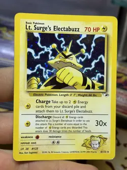 Lt. Surge's Electabuzz 6/132 Gym Heroes 2000 Holo Vintage Pokemon Card Lot WOTC - Image 3