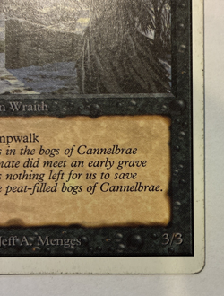 Bog Wraith Unlimited Edition (2ED) Magic the Gathering 1993 Uncommon MP - Image 3
