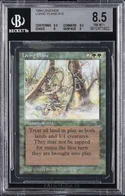 1994 MAGIC: THE GATHERING LEGENDS R G LIVING PLANE BGS 8.5 - Image 1