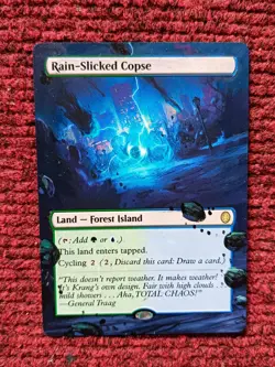 Rain-Slicked Copse Teenage Mutant Ninja Turtles Eternal Hand Painted Altered Art - Image 1