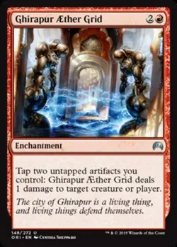 1x Ghirapur Aether Grid - Foil Light Play, English Magic Origins MTG Magic - Image 1