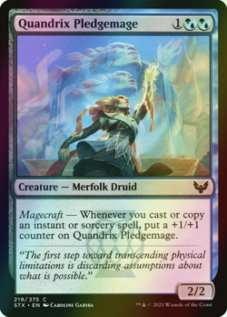 MTG Quandrix Pledgemage Foil ** Strixhaven: School of Mages ** English - Image 1