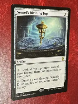 Magic the Gathering Sensei's Divining Top Eternal Masters Mtg english Rare Mint - Image 2