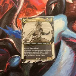 1x Avatar Aang Borderless Regular NM 0308 Avatar The Last Airbender MTG - Image 1