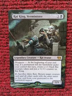 Rat King, Verminister MTG Teenage Mutant Ninja Turtles Hand Painted Altered Art - Image 1