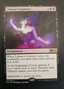 Liliana's Contract Core Set 2019 MTG Regular Near Mint - Image 1