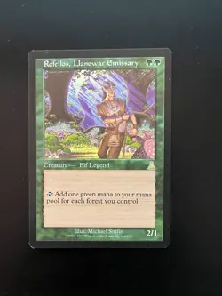 Rofellos llanowar emissary Urza's Destiny MTG - 14f8 - see picts for condition - Image 1