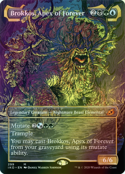 MTG Brokkos, Apex of Forever Showcase Borderless Foil ** Ikoria ** English - Image 1