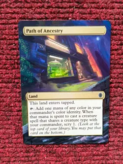Path of Ancestry MTG Teenage Mutant Ninja Turtles Hand Painted Full Altered Art - Image 1
