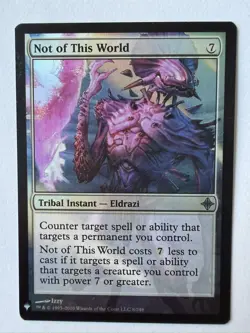 1x NOT OF THIS WORLD - Rise of the Eldrazi - MTG Magic the Gathering FOIL - Image 1