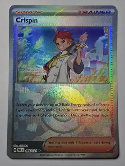 Pokemon TCG Crispin - (Poke Ball Pattern) 105/131 Prismatic Evolutions Holo - Image 1