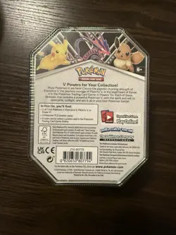 Pokemon Trading Card Game (TCG): Eevee V Powers Tin - FACTORY SEALED NEW - Image 2