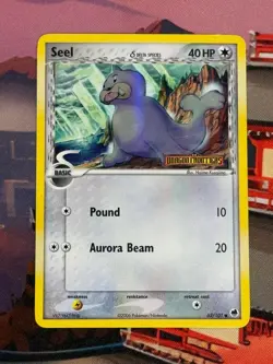 Seel 62/101 Common Dragon Frontiers Pokemon Reverse Holo LP - Image 1