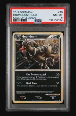 2011 Pokemon Houndoom Holo Call Of Legends #10 *PSA 8* - Image 1
