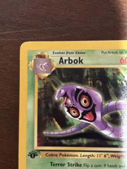 Pokemon TCG Arbok Fossil 1st Edition 31/62 Uncommon 60 HP Regular English - Image 5