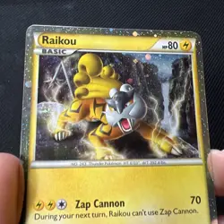 Raikou Prime HGSS19 Heart Gold Soul Silver Promo Holo Pokemon Card - Image 2