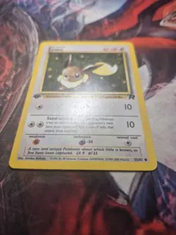 POKEMON EEVEE 55/82 1ST EDITION TEAM ROCKET MP - Image 3