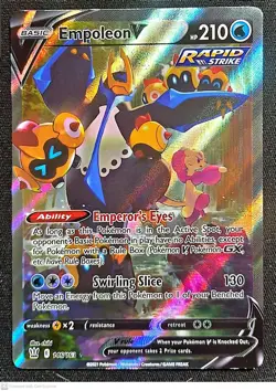 Pokemon TCG SWSH Battle Styles Alternate Full Art Empoleon V 146/163 Near Mint - Image 1