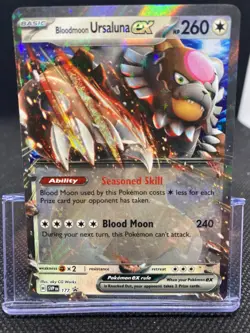 Pokemon Bloodmoon Ursaluna ex 177 - Scarlet & Violet Promo - NM English - Image 1