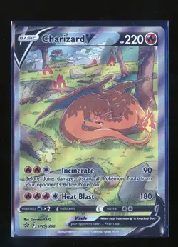 Charizard V - SWSH260 UPC Black Star Promo Alternate Art Pokemon - NM/LP - Image 1