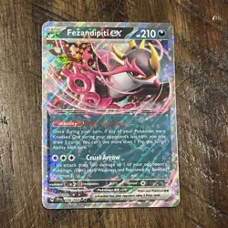 Pokemon TCG Fezandipiti ex 038/064 Shrouded Fable Holo Rare Near Mint - Image 1