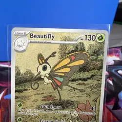 Beautifly 219/217 Illustration Rare Ascended HEROES Pokemon TCG English Mint! - Image 2