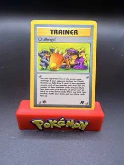 POKEMON CHALLENGE! 74/82 1ST EDITION TRAINER TEAM ROCKET LP MACHAMP MUK SNORLAX - Image 1