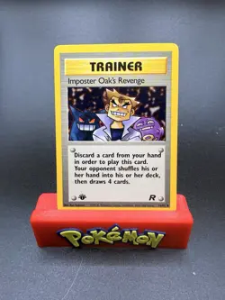 Imposter Oak’s Revenge 1st Edition Team Rocket 76/82 WOTC Vintage Pokemon NM/LP - Image 1
