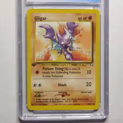 CGC 8.5 Gligar 1st Edition 59/111 Neo Genesis Pokemon 2000 - Image 2