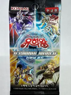 Korean Yugioh TW01-KR "Terminal World" Booster Pack 1pack - Image 1