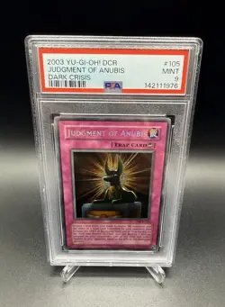 2003 Yu-Gi-Oh! Judgment Of Anubis Dark Crisis DCR Secret Rare PSA 9 - Image 1