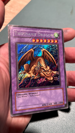 Thousand Dragon: MRD-143 - Vintage - Secret Rare - Holo Bleed - Damaged - YuGiOh - Image 2