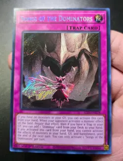 Songs of the Dominators ALIN-EN078 Secret Rare 1st Ed Near Mint 1st Ed Yu-Gi-Oh! - Image 1
