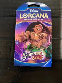 Disney Lorcana Booster Pack Trading Card Game Shimmering Skies - Image 1