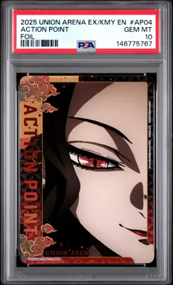 Union Arena Demon Slayer Muzan Action Point Holo Foil PSA 10 Gem Mint - Image 1