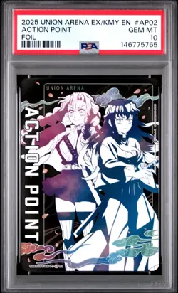 Union Arena Demon Slayer Kanroji Tokito Action Point Holo Foil PSA 10 Gem Mint - Image 1