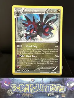 Pokemon Card Hydreigon 86/114 Steam Siege Rare Holo L/P - Image 1