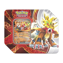 Pokemon Paradox Destinies Gouging Fire EX Tin Trading Card Game - Image 1