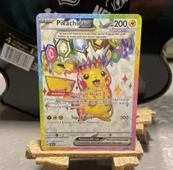 Pokemon - Pikachu ex - 219/191 - SV Surging Sparks - Full Art Card - P Fresh - Image 1